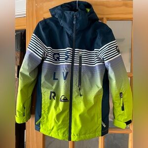 Quicksilver boys size 12 ski snowboard winter coat jacket EUC, like new